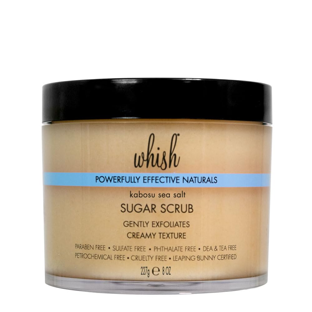 Whish Exfoliating Sugar Scrub, Kabosu Sea Salt