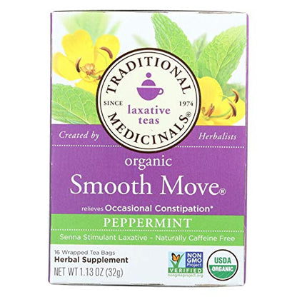 TRADITIONAL MEDICINALS TEA,OG2,SMTH MOVE,PPRMNT