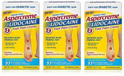ASPERCREME LIDOCAINE FOOT PAIN CREAM 4OZ