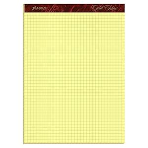 Ampad® Computation Book, Graph Ruled (4 x 4), Red Pressboard Covers, Ivory Paper, 76 Sheets