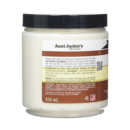 Aunt Jackies Coco Repair Deep Conditioner Creme Coconut 15oz