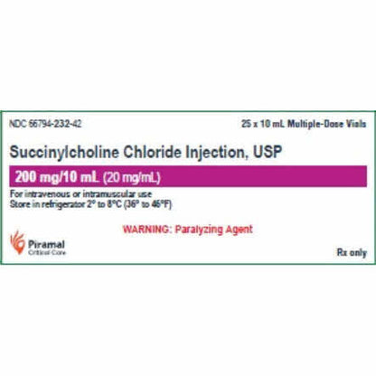SUCCINYCHOLINE MD 20MG/ML 10X10ML