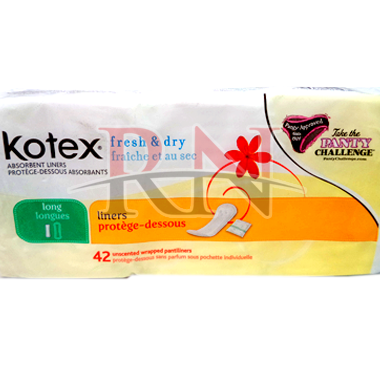 KOTEX PANTILINER FRESH DRY LONG 12X16CT