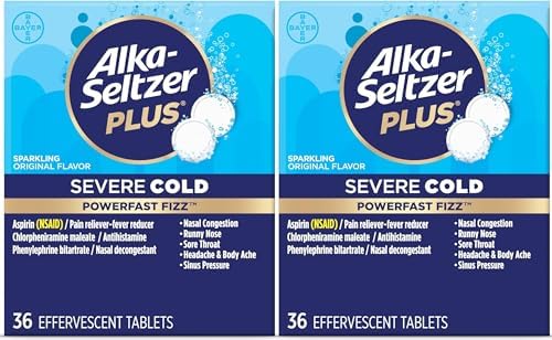 ALKA-SELTZER + SEVERE COLD NITE TAB 24CT