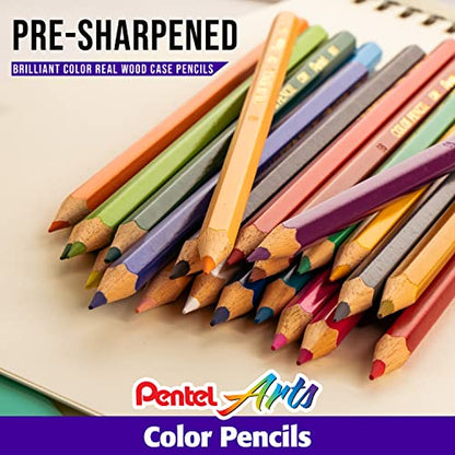 12CT PENTEL ARTS COLOR PENCILS