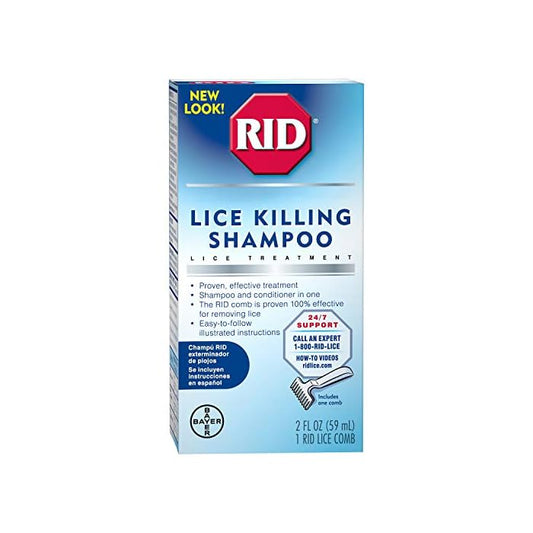 RID LICE KILLING SHAMPOO + 1 COMB 2OZ