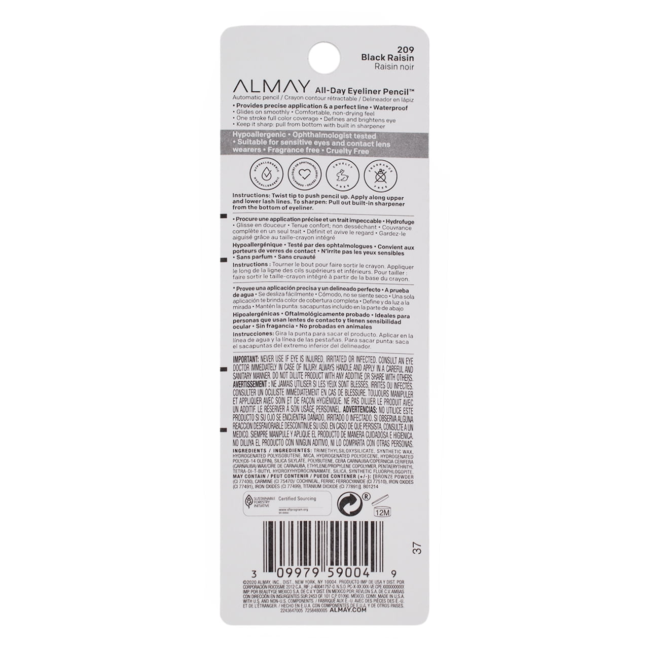 ALMAY Top of the Line Eyeliner - 209 Black Raisin