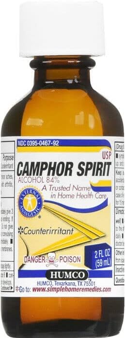 CAMPHOR SPIRIT USP 16OZ HUMCO DS
