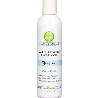 4 NATURALS CURLY CRAZE LOTN 8OZ