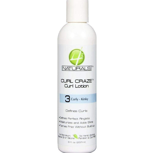 4 NATURALS CURLY CRAZE LOTN 8OZ