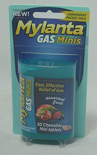 MYLANTA GAS MINI TAB ASSORTED FRUIT 50CT