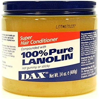 Dax Conditioner 100% Pure Lanolin 14oz Jar