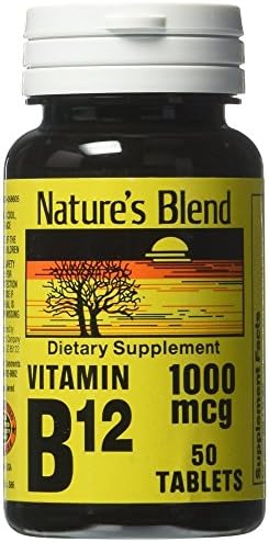 VIT B12 1000MCG TABLET 50CT NAT BLEND