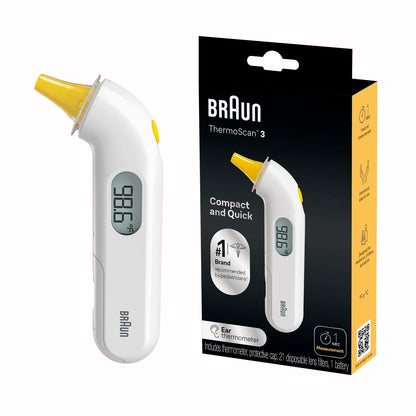 BRAUN THERMOSCAN 3 EQ EAR W/FLR