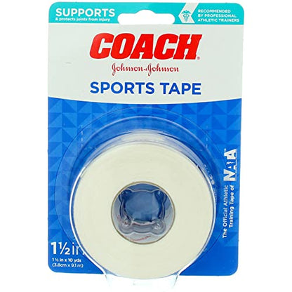 JJ COACH SPORT TAPE 1.5"X10YD