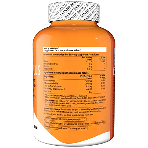 CALCIUM-MAGNSM-ZINC CPL 90CT NAT TRU