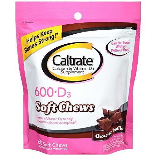 CALTRATE 600-D SOFTCHEW CHOC 60CT