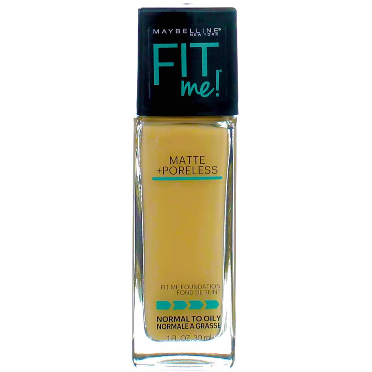 MAYBELLINE New York Fit Me Matte + Poreless Foundation Makeup, 120 Classic Ivory, 1 oz