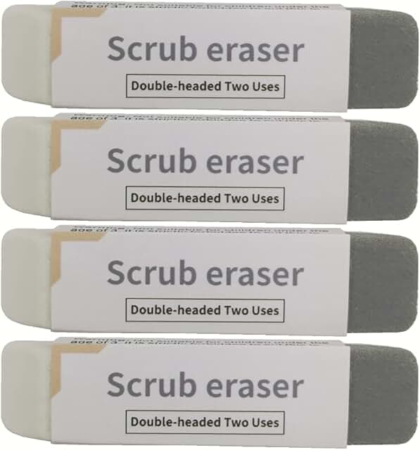 CLi 2 Sided Ink and Pencil Eraser - White & Gray