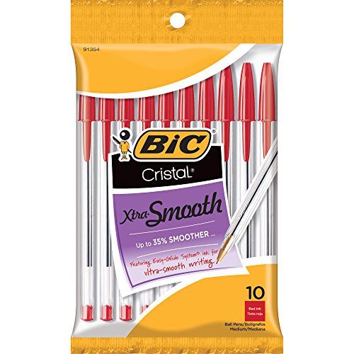 BiC Cristal Xtra Smooth Ballpoint Pen - Blue, 10 count