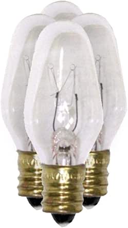 BULB NIGHT LIGHT CLR 7W 4PK