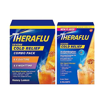 THERAFLU SEVR CLD RLF NIGHT HNYLMN PKT 6