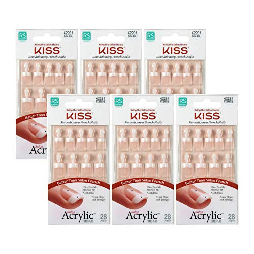 KISS Salon Acrylic French Color Fake Nails - Pet Peeve
