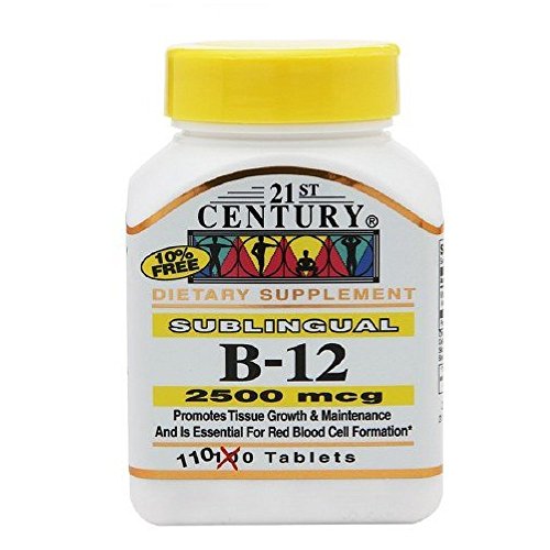 VIT B12 5000MCG SUBLINGUAL 21ST CENTURY
