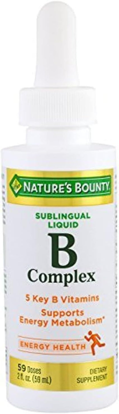 B COMPLEX SUB-LINGUAL 2OZ NAT BOUNTY