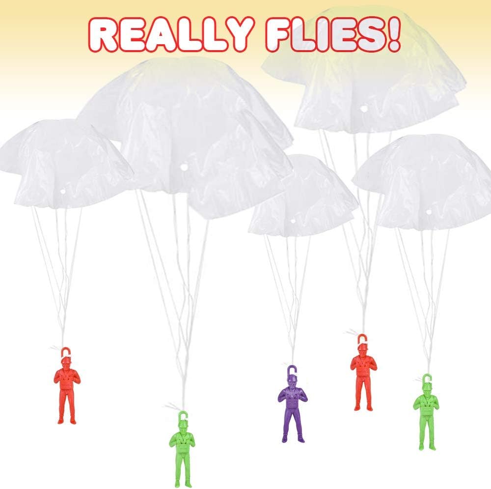 6 PARACHUTE MEN FAVORS 2.75"H