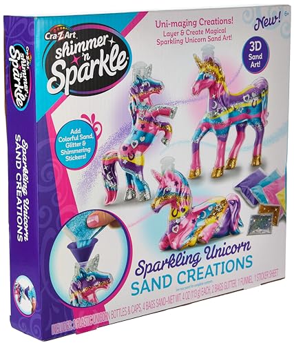 Cra-Z-Art Shimmer 'n Sparkle CRA-Z Squeezies Unicorn Surprise Mommy & Babies Plush Making Kit