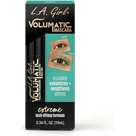 L.A. Girl Volumatic Mascara - Black Brown, 0.34 fl oz