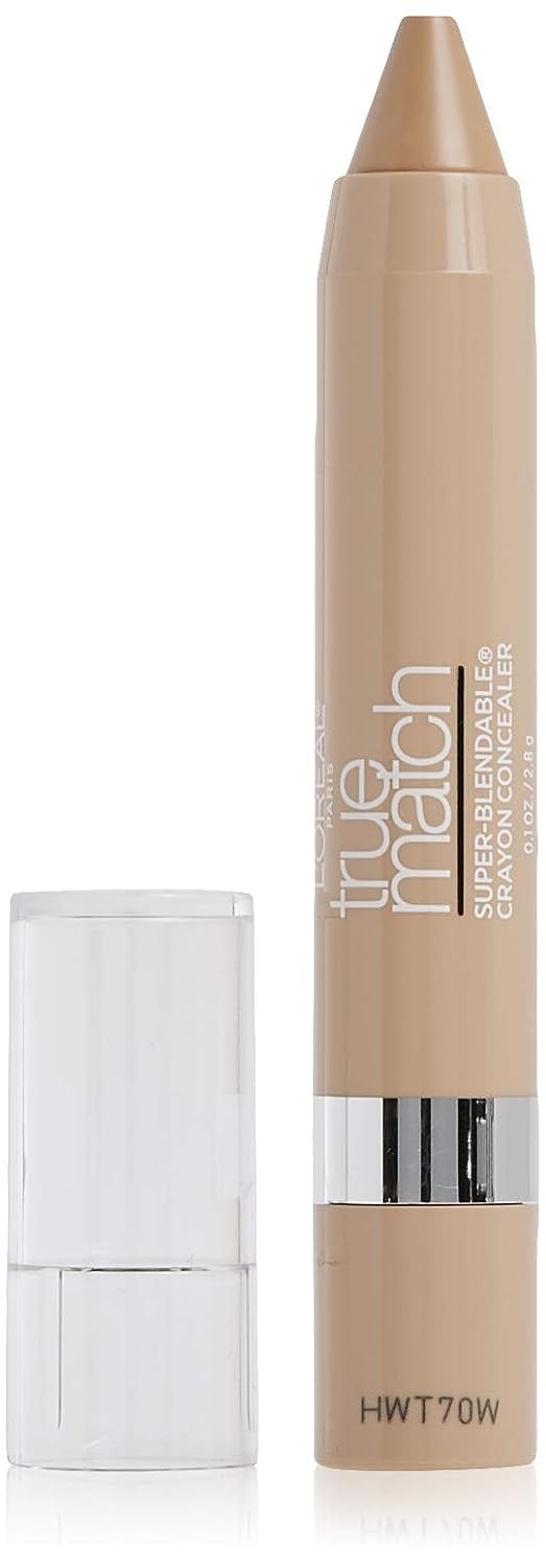 L'ORÉAL PARIS True Match Super Blendable Crayon Concealer, W6-7-8 Medium/Deep, 0.1 oz.