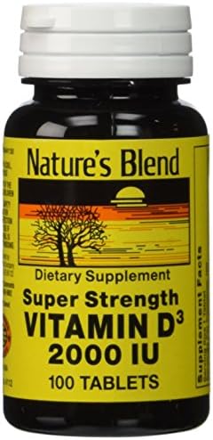 VITAMIN D3 2000 IU CHW TAB 100CT NAT TRU