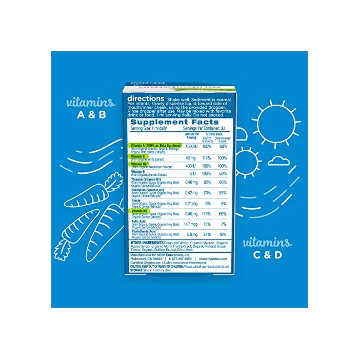 MOMMY'S BLISS VITAMIN DROPS,D,OG2