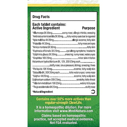 CLEARLIFE-MEDINATURA TABS,ALRGY RLF,XTR STRNTH