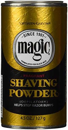SoftSheen Carson Magic Shaving Powder + Razorless Depilatory with Fragrance for Coarse Textured Beards