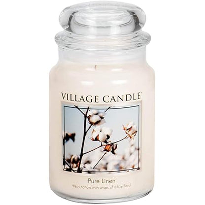 Village Candle Medium Glass Apothecary Jar Candle - Fresh Lemon