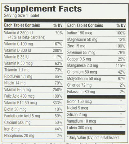 GNP CENTURY MATURE MULTIVITAMN TAB 300CT