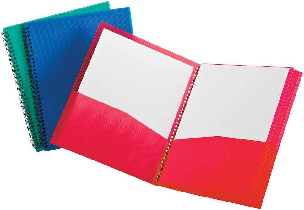 Oxford® 8-Pocket Paper Folder, Letter Size, 200-Sheet Capacity, Multicolor