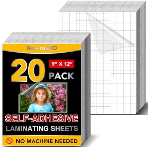 Avery Self-Adhesive Laminating Sheet, 9" x 12" - Clear, 2 count