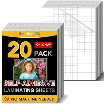 Avery Self-Adhesive Laminating Sheet, 9" x 12" - Clear, 2 count