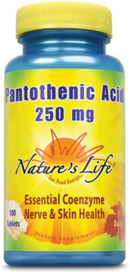 NATURE'S WAY PANTOTHENIC ACID 250MG