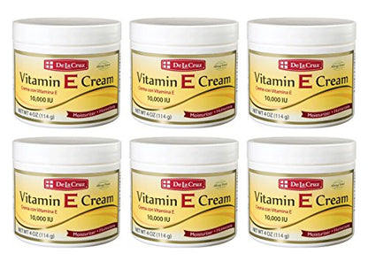 De La Cruz Moisturizing Vitamin E Cream, 4 oz