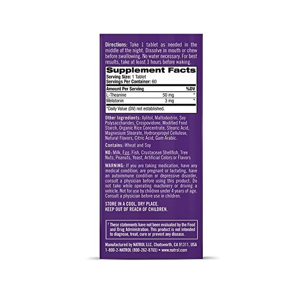 MELATONIN 3AM FAST DIS TAB 60CT NATROL