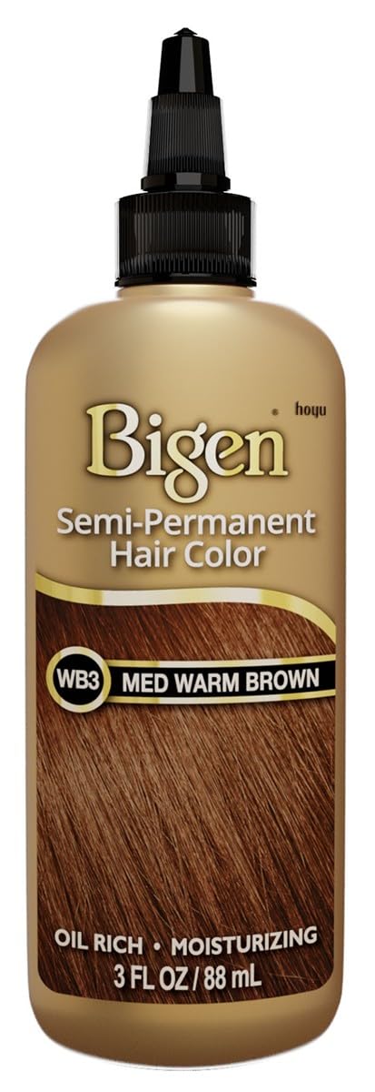 Bigen Semi-Permanent Haircolor #Wb3 Medium Warm Brown 3oz