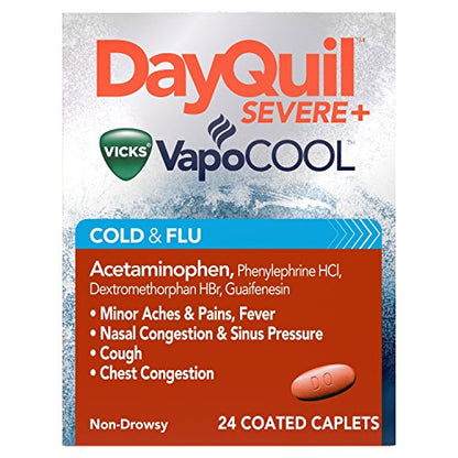 DAYQUIL VAPOCOOL COLD+FLU CPL 24CT