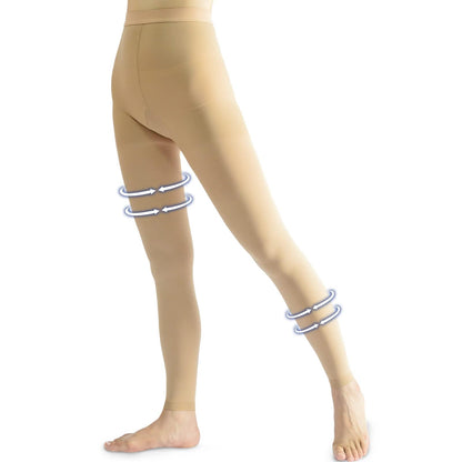 GNP TIGHTS FOOTLESS OPQ 20-30MMHG BLK SM