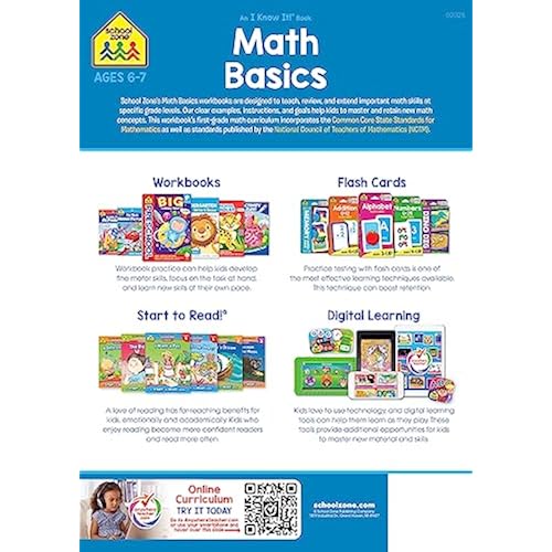 School Zone Addition & Subtraction Grades 1-2 Workbook