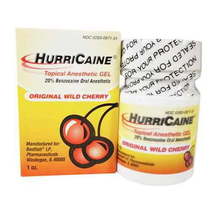 HURRICAINE 20% GEL JAR CHERRY 1OZ